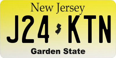 NJ license plate J24KTN