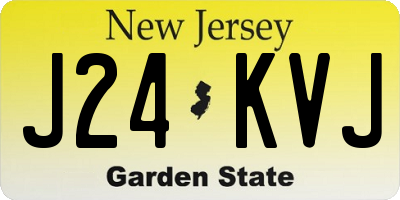 NJ license plate J24KVJ