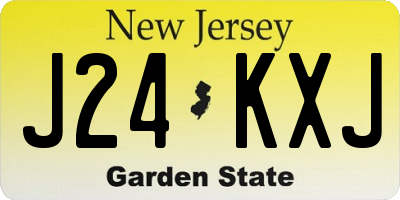 NJ license plate J24KXJ