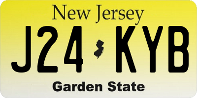 NJ license plate J24KYB