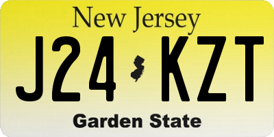 NJ license plate J24KZT