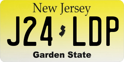 NJ license plate J24LDP