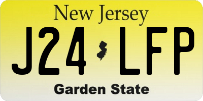 NJ license plate J24LFP