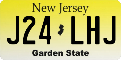 NJ license plate J24LHJ