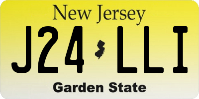 NJ license plate J24LLI