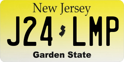 NJ license plate J24LMP