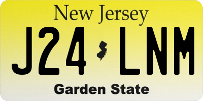 NJ license plate J24LNM