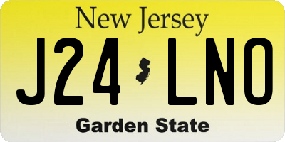 NJ license plate J24LNO