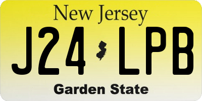NJ license plate J24LPB