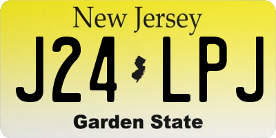 NJ license plate J24LPJ