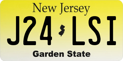 NJ license plate J24LSI