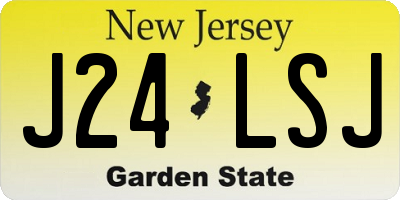 NJ license plate J24LSJ
