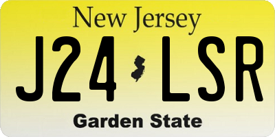 NJ license plate J24LSR