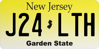 NJ license plate J24LTH