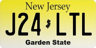 NJ license plate J24LTL