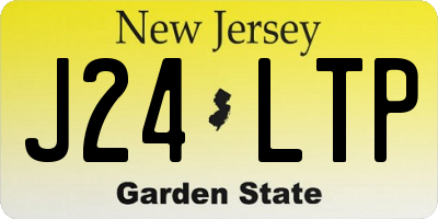 NJ license plate J24LTP