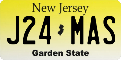 NJ license plate J24MAS