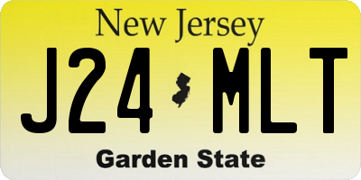 NJ license plate J24MLT