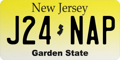 NJ license plate J24NAP