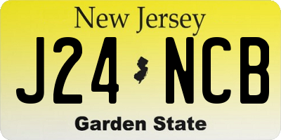 NJ license plate J24NCB