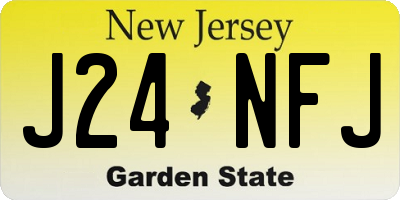 NJ license plate J24NFJ