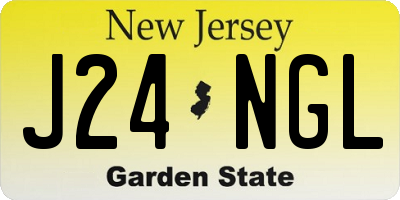 NJ license plate J24NGL