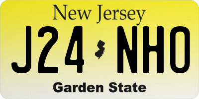 NJ license plate J24NHO