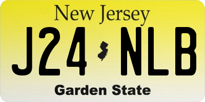 NJ license plate J24NLB