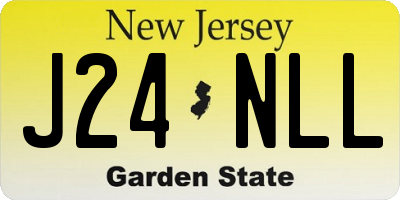 NJ license plate J24NLL