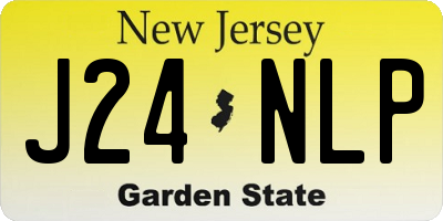 NJ license plate J24NLP