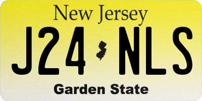 NJ license plate J24NLS