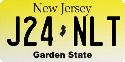NJ license plate J24NLT