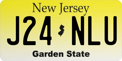 NJ license plate J24NLU
