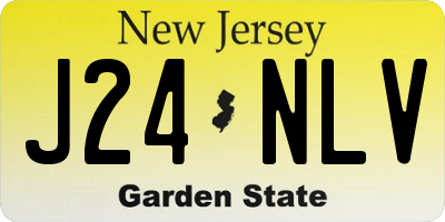 NJ license plate J24NLV