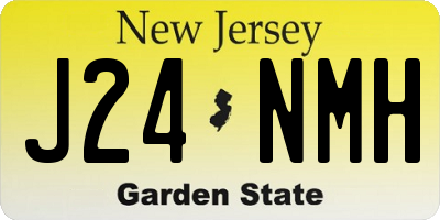 NJ license plate J24NMH