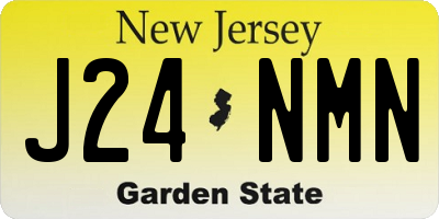 NJ license plate J24NMN