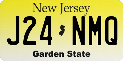 NJ license plate J24NMQ