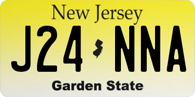 NJ license plate J24NNA