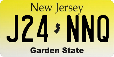 NJ license plate J24NNQ