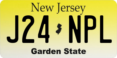NJ license plate J24NPL