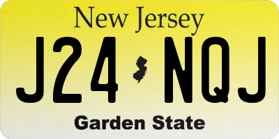 NJ license plate J24NQJ