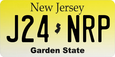NJ license plate J24NRP