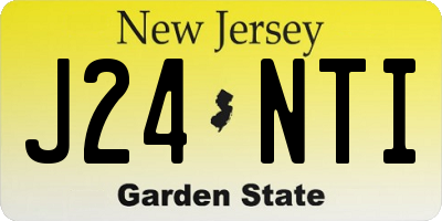 NJ license plate J24NTI