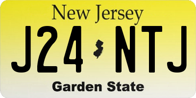 NJ license plate J24NTJ