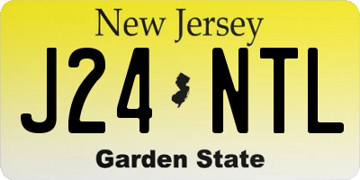 NJ license plate J24NTL