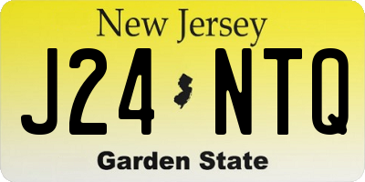 NJ license plate J24NTQ