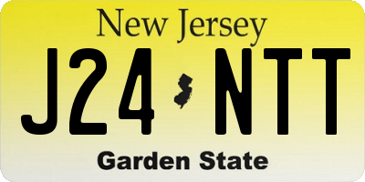 NJ license plate J24NTT