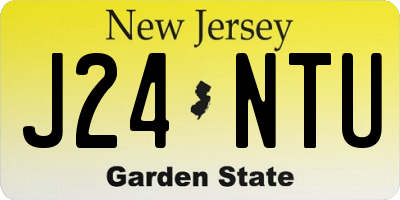 NJ license plate J24NTU
