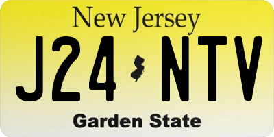 NJ license plate J24NTV