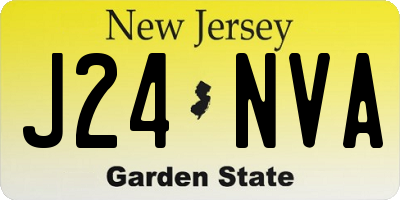 NJ license plate J24NVA